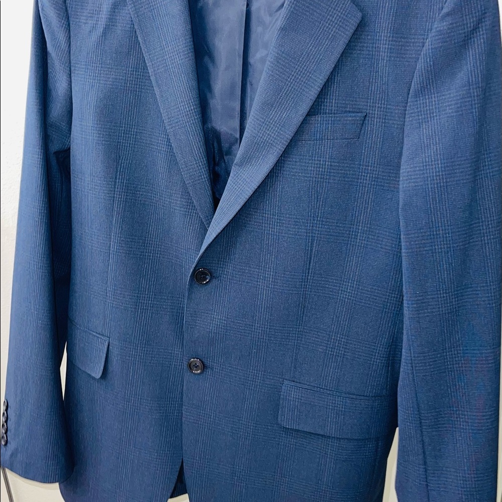 Blue Zara Suit, worn once, original price $125 (pants also being sold)